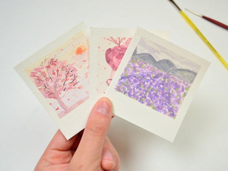 Lavender Chai - Mini DIY Gouache Painting Kit