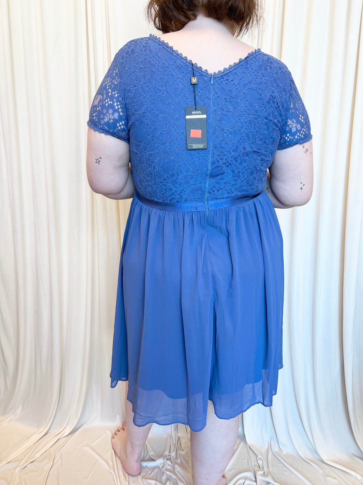NWT Periwinkle Lace Dress - 2X-Large