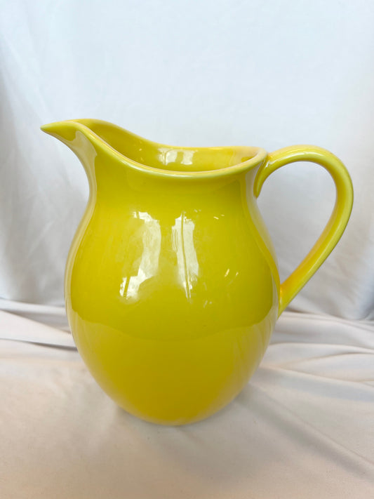 Yellow Ceramic Pitcher