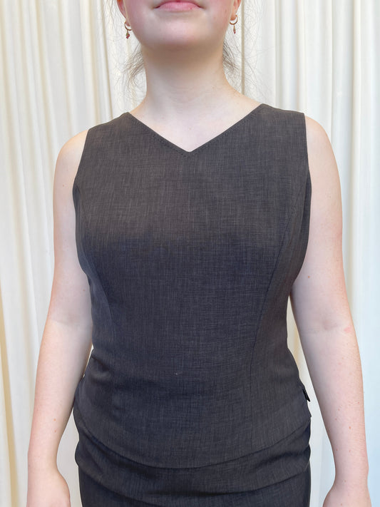 Vintage Charcoal Tailored Tank - 8