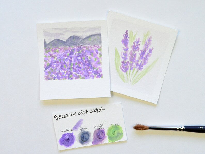 Lavender Chai - Mini DIY Gouache Painting Kit