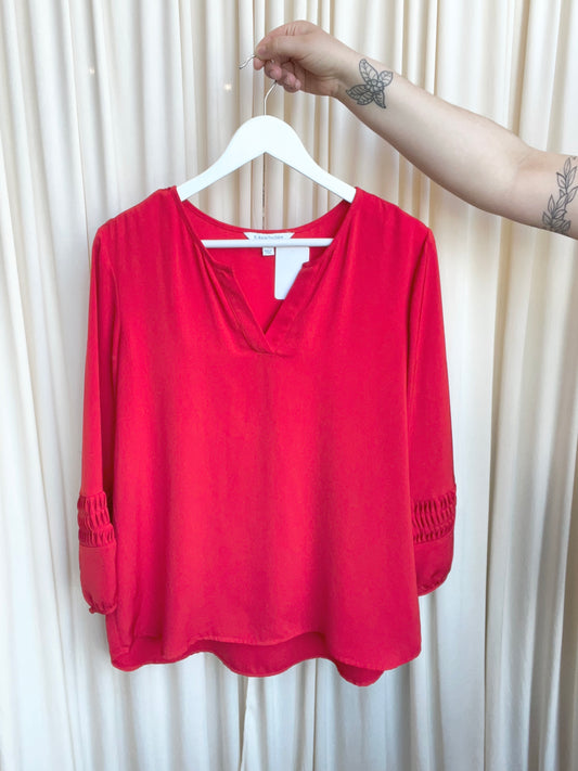 Flowy Red Blouse - Large