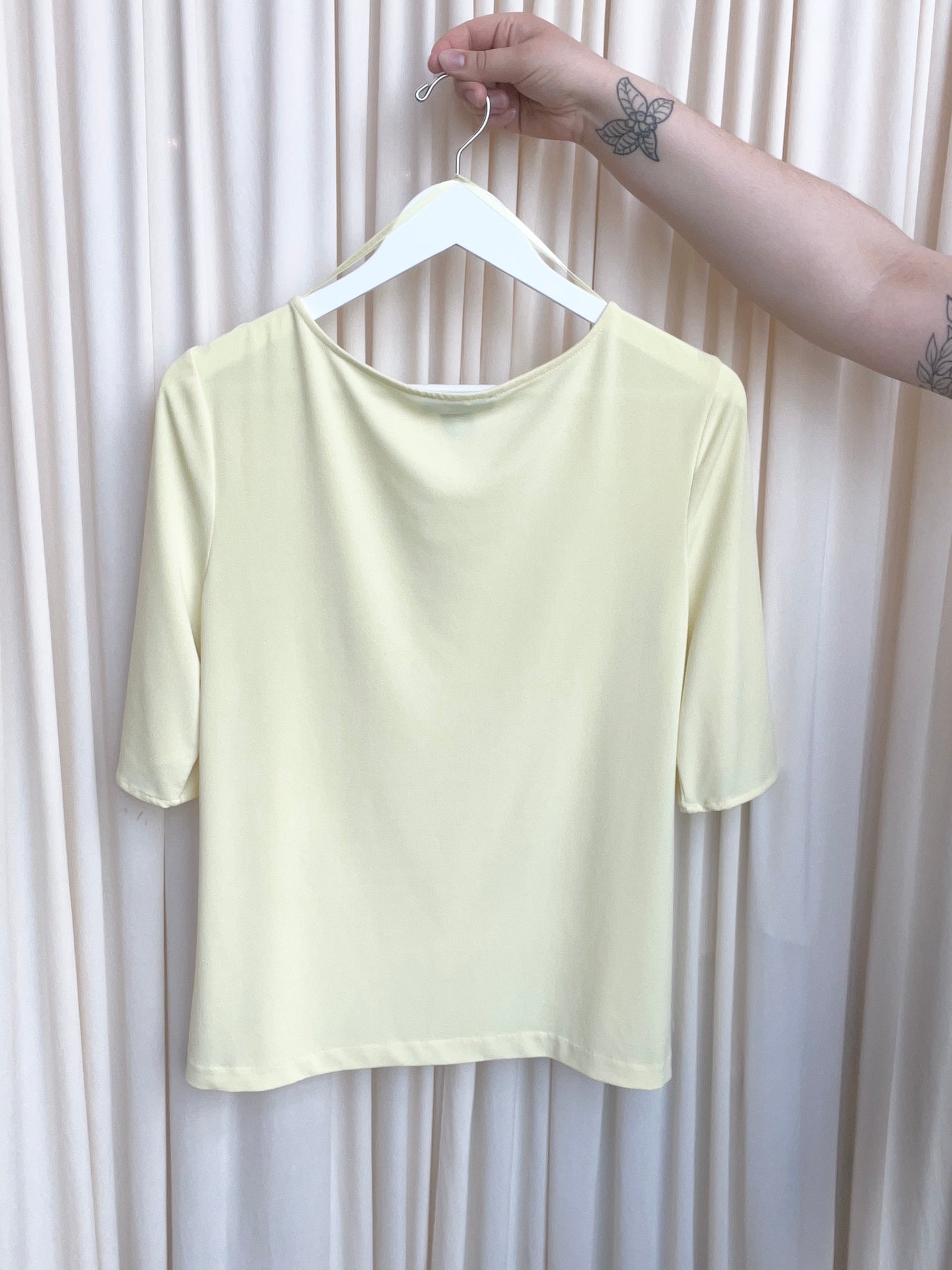 Yellow Open Sleeve Blouse - Medium