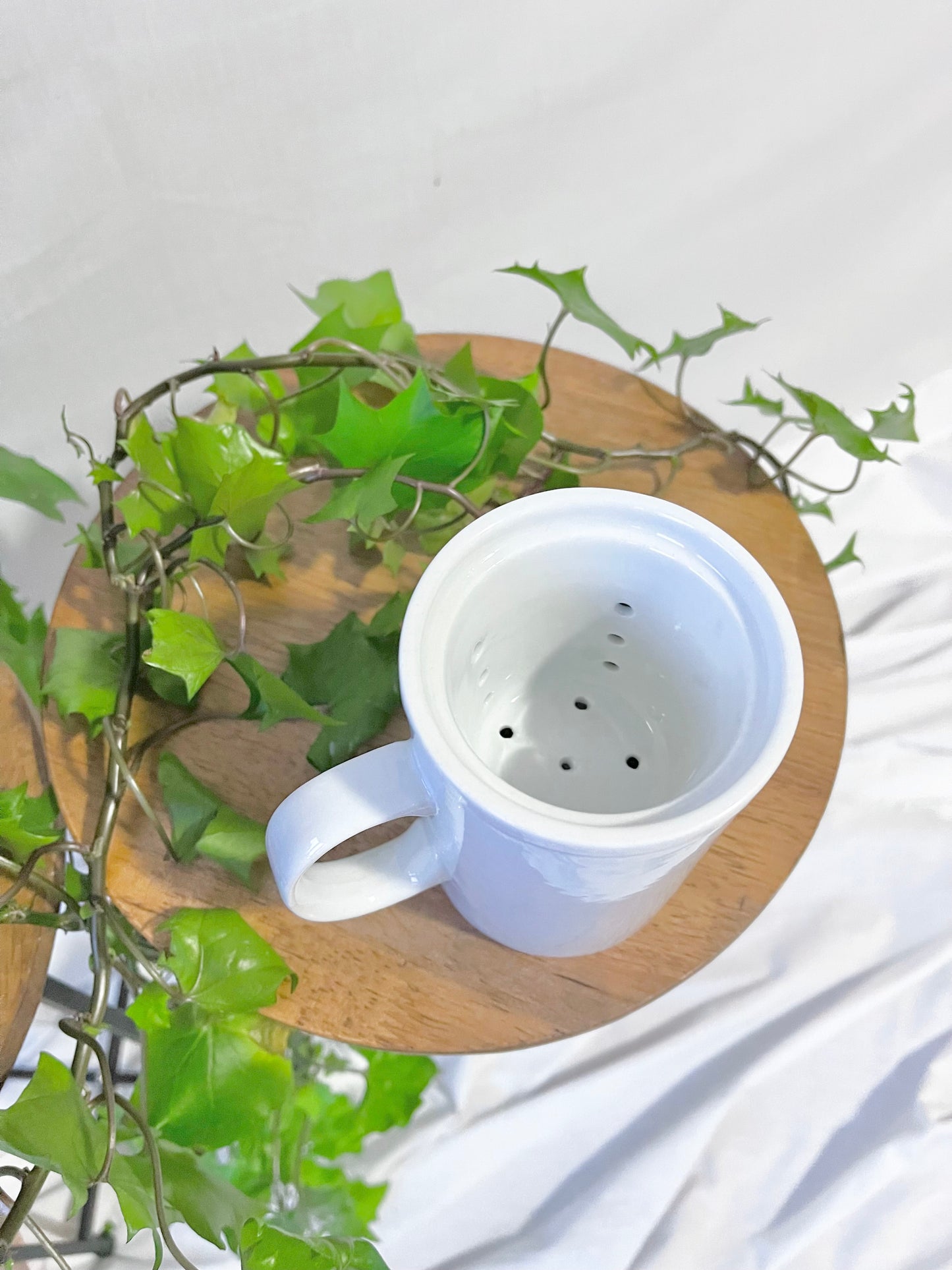 White Tea Steeper Mug