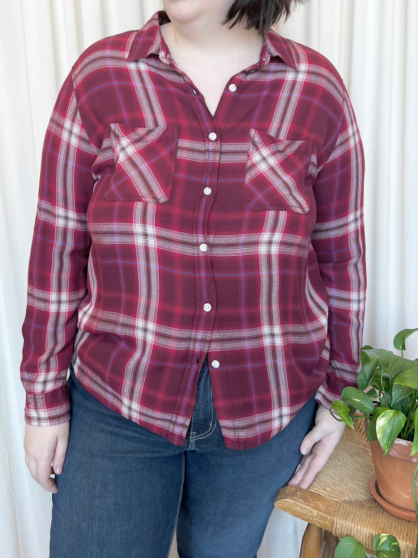 Red and White Flannel - 2X-Large