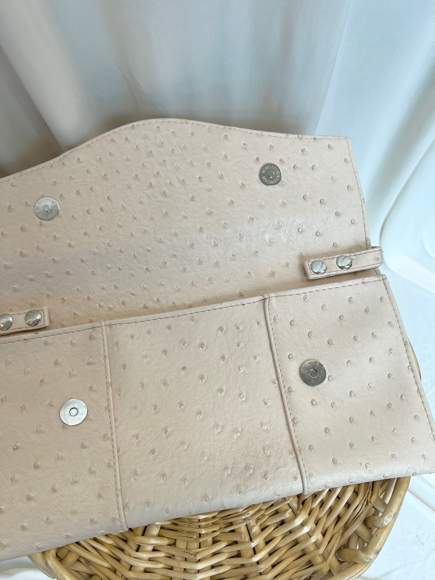 Pink Dotted Flat Clutch